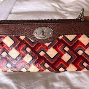 Fossil Mini Zippered Wristlet